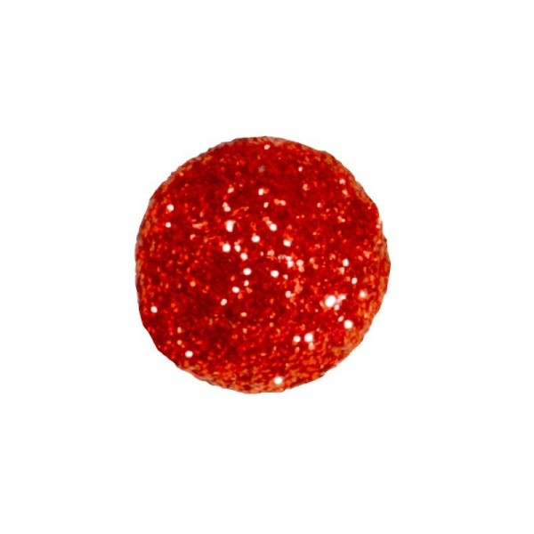 Mini boules festives (x50) rouges - Photo n°1