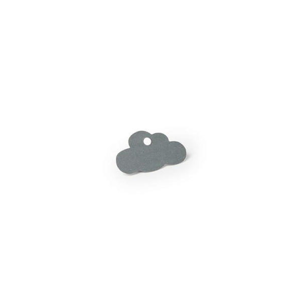 Petites étiquettes nuage (x24) Grises - Photo n°1