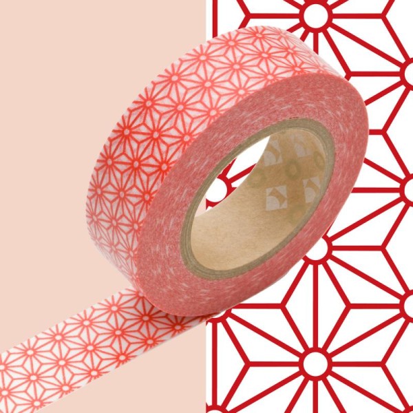 Masking tape origami rouge x 10 m - Photo n°1