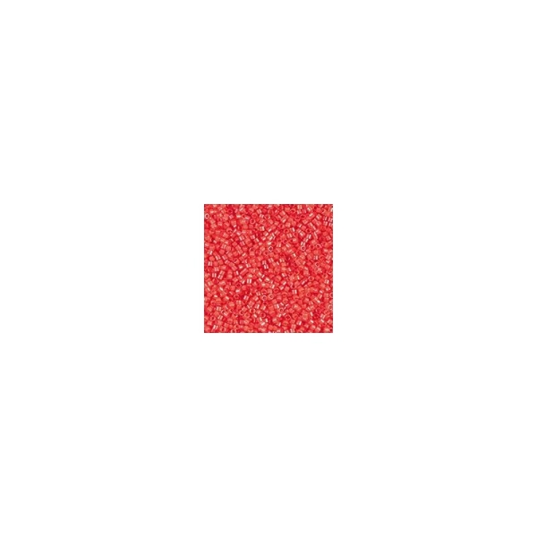 Perle rocailles japonaises itoshii tube rouge fluo - Rico Design - Photo n°1