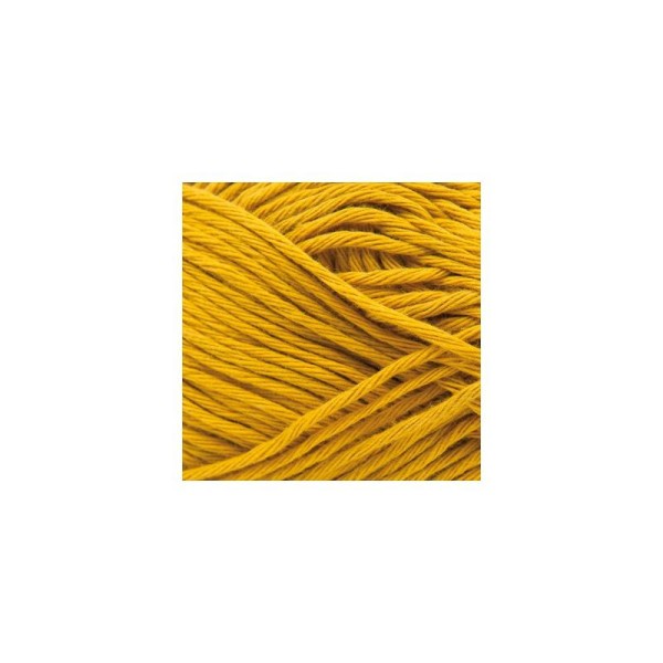 Pelote creative cotton aran jaune moutarde Rico Design - Photo n°1