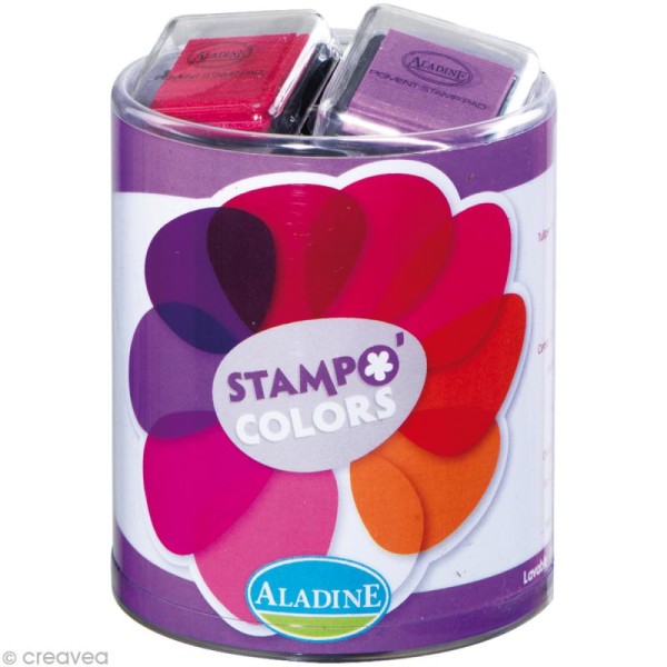 Kit 10 encreurs Stampo'colors fleur - Photo n°1