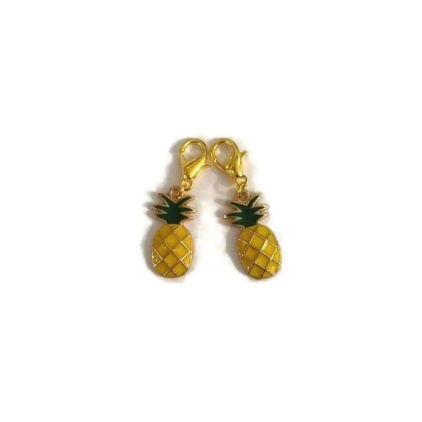 2 Marqueurs ananas pour crochet et tricot - Photo n°1