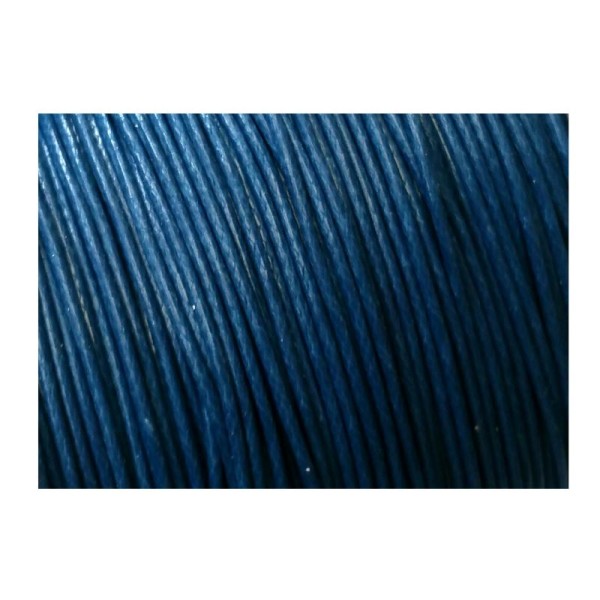 Cordons,fils polyester, 5 mètres couleur bleu marine - Photo n°1