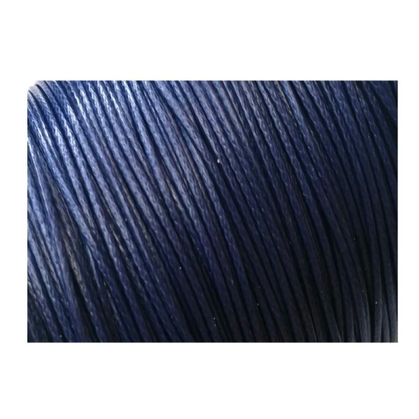 Cordons,fils polyester, 5 mètres couleur bleu nuit - Photo n°1