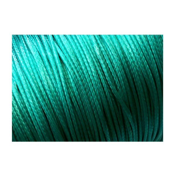 Cordons,fils polyester, 5 mètres couleur vert menthol - Photo n°1