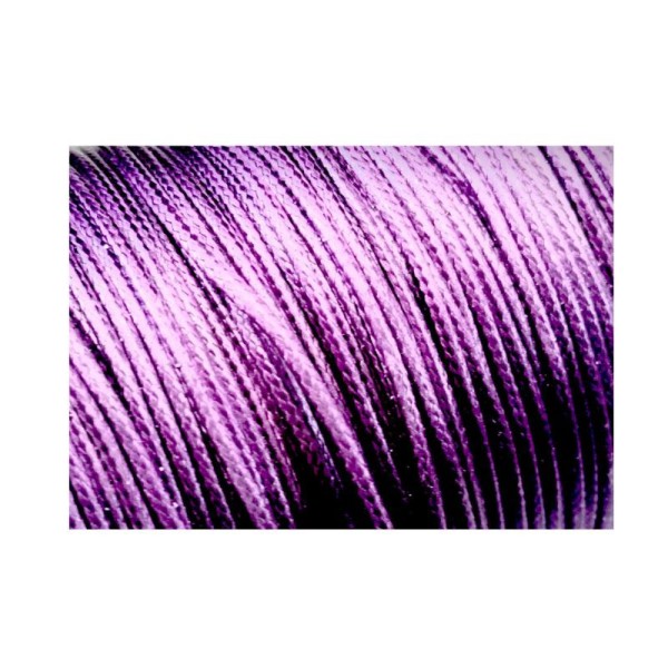 Cordons,fils polyester, 5 mètres couleur purple violet - Photo n°1