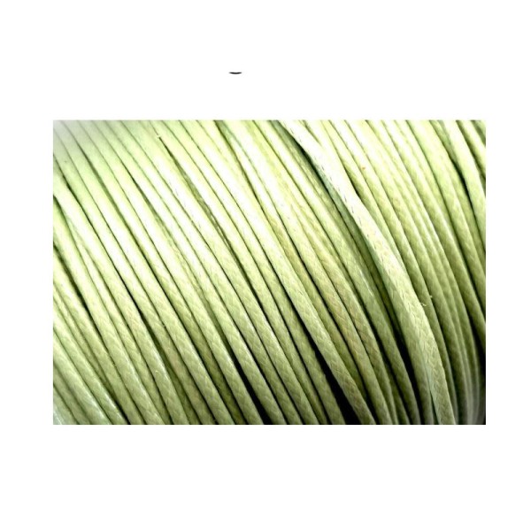 Cordons,fils polyester, 5 mètres couleur vert pastel - Photo n°1
