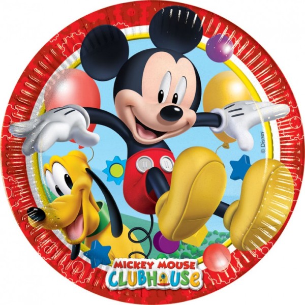 8 assiettes Mickey 23 cm - Playful Mickey - Photo n°1