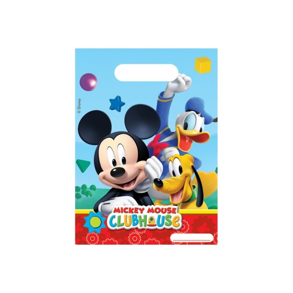 6 sacs cadeaux Mickey Mouse - Photo n°1