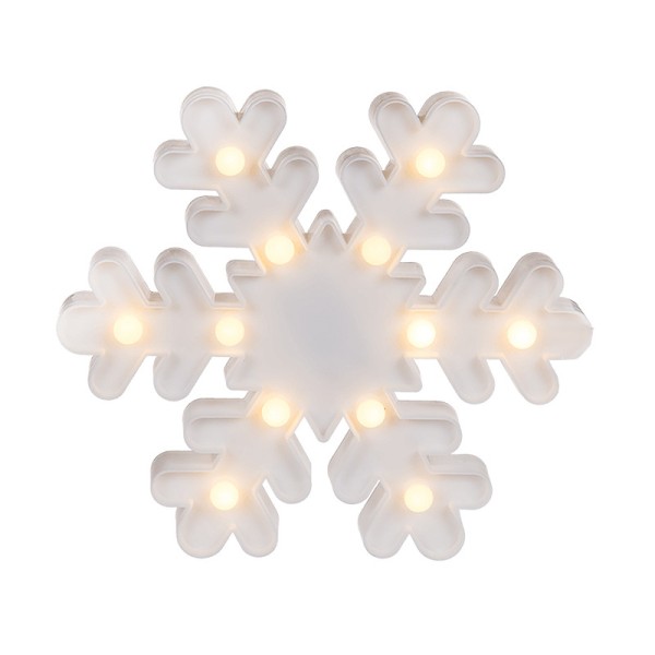 Flocon de neige blanc lumineux à LED - Photo n°1