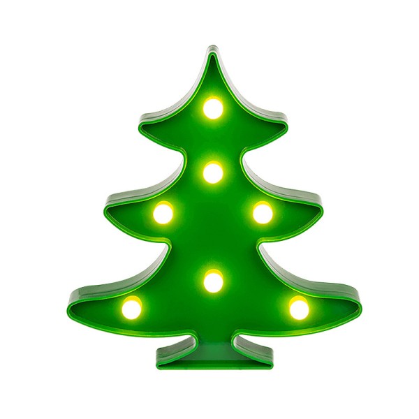 Sapin vert lumineux à LED - Photo n°1