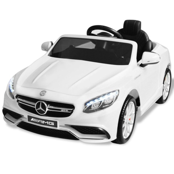 Vidaxl Voiture Électrique Pour Enfants Mercedes Benz Amg S63 Blanc 6 V - Photo n°1
