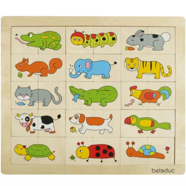 Beleduc Puzzle Animals Match & Mix 11006 - Photo n°4