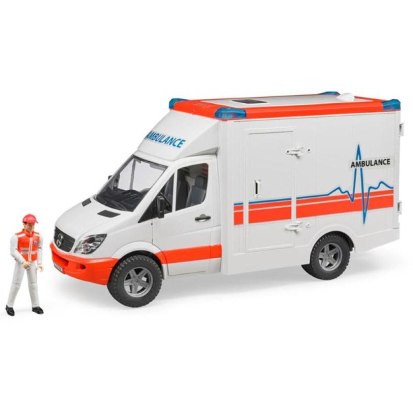 Bruder Ambulance Avec Chauffeur Mercedes-benz Sprinter 1:16 02536 - Photo n°1