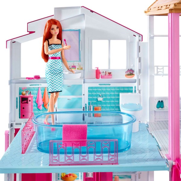 Barbie Maison De Poupées À 3 Étages Dvv47 - Photo n°3