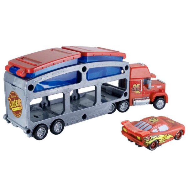 Cars Camion avec remorque en jouet Mack Dip & Dunk CKD34 - Photo n°1