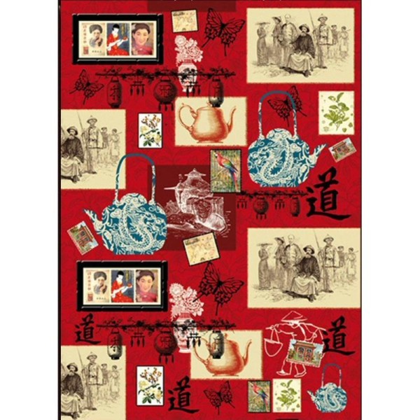 Papier de découpage Chine ancienne DFG378 50x70 cm - Photo n°1