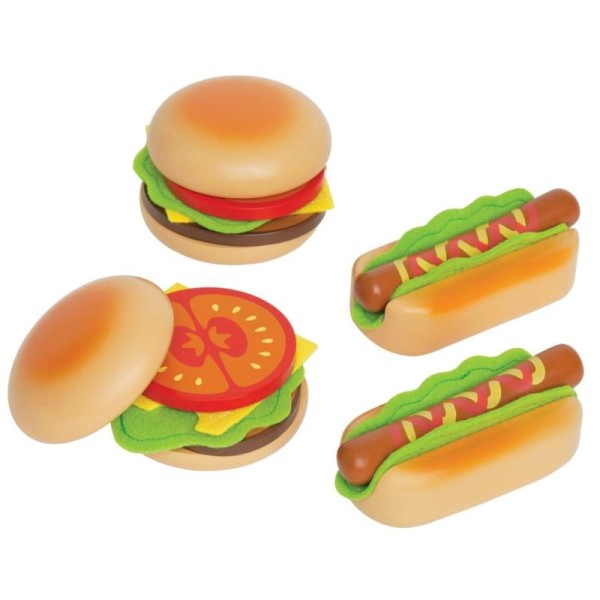 Jouets Hamburgers Et Hotdogs Hape E3112 - Photo n°1