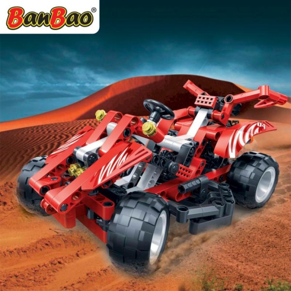 Voiture De Course Rouge Racer Banbao 6955 - Photo n°3