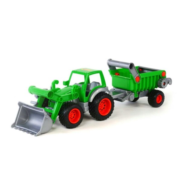 Polesie Wader Tracteur Jouet Avec Chargeur 58x14,5x16,5 Cm Vert 1450580 - Photo n°1