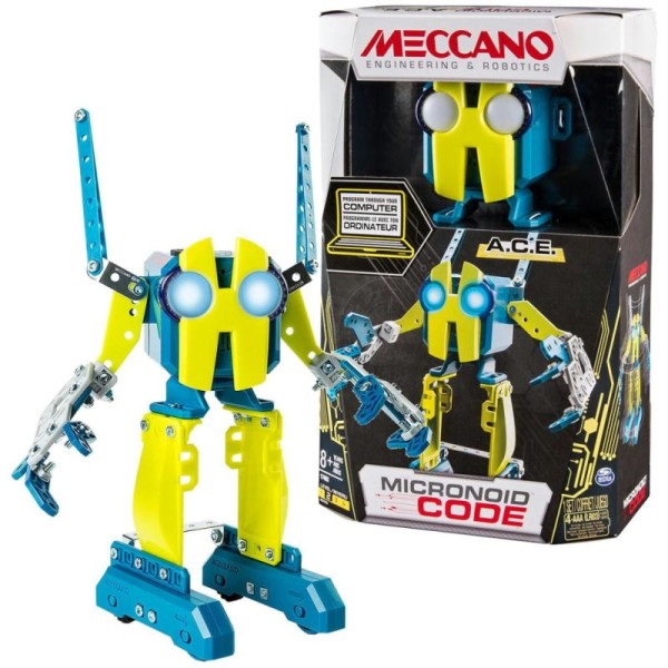 Meccano Robot Personnel Micronoid Code A.c.e. Jaune 6040125 - Photo n°1