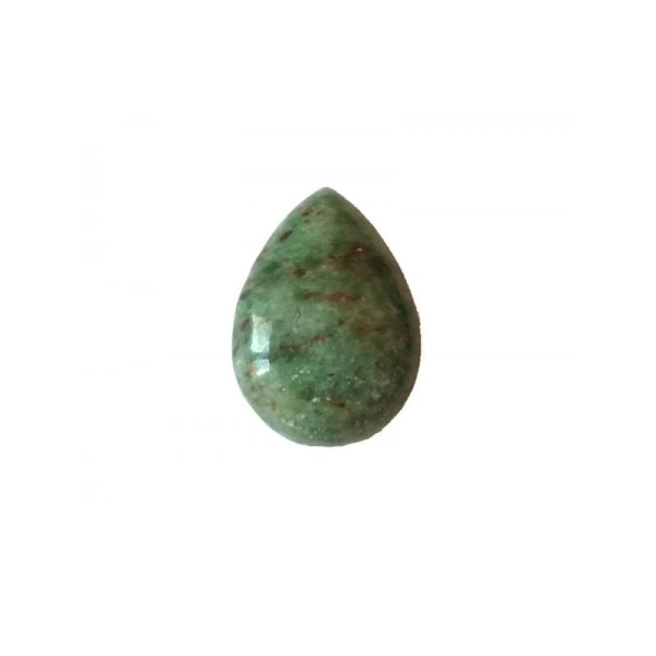 Cabochon Goutte Pierre Naturelle 25x18mm RUBY in ZOISITE - Photo n°1
