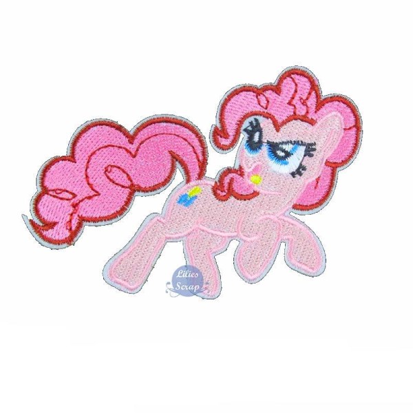 Ecusson brodé thermocollant My Little Pony Pinkie Pie - Photo n°1