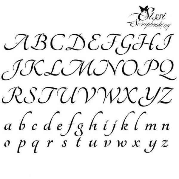 Pochoir Home Deco Alphabet - A4 (21 X 29,7 cm) Collection Pure - Photo n°1