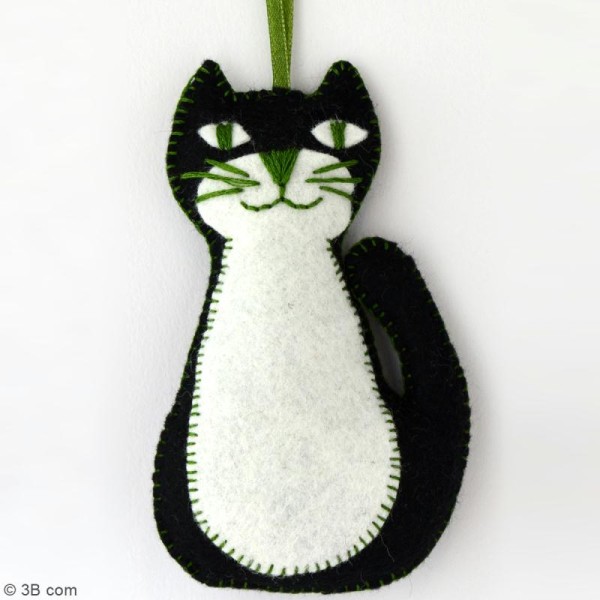 Mini Kit feutrine - Le chat noir - Photo n°2