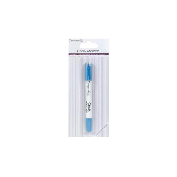 Marqueur Feutre Craie Chalk Markers Bleu Sechage Rapide Effaçable Multi Surfaces - Photo n°1