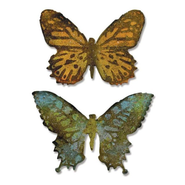 Dies/Matrices De Decoupe Et Gaufrage Bigz 'Sizzix' Duo De Papillons - Photo n°2