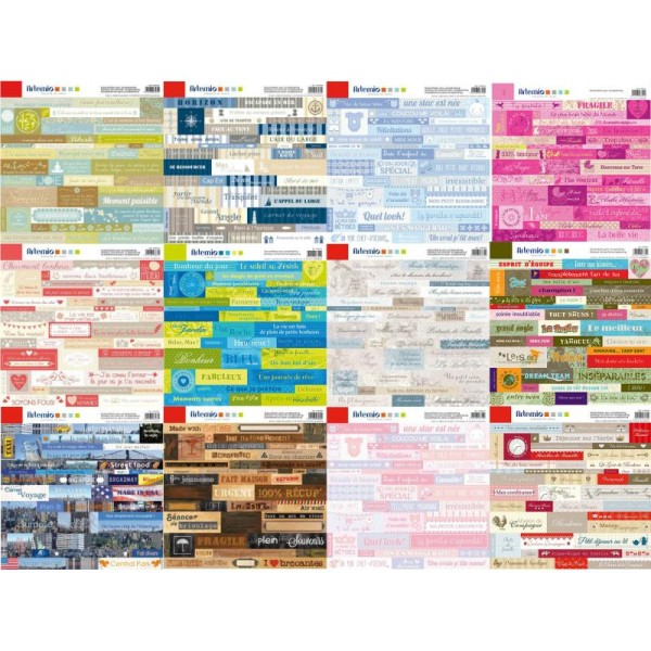 Maxi Lot Planche Stickers Multicolores : 1 Collection Au Choix - Photo n°1