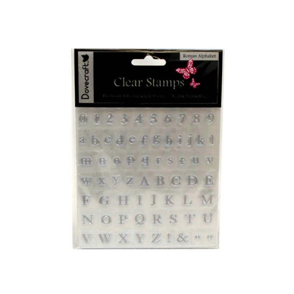 Lot 66 Tampons Transparents Clear Alphabet Roman Accentuation Chiffre Scrapbooking Scrap - Photo n°1