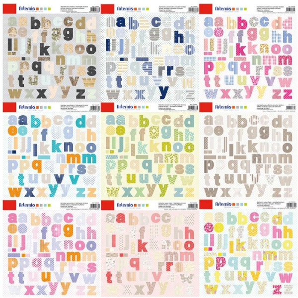 Maxi Lot Planche Stickers Alphabet X2 Fille Bonheur Amour Love Collection Freedom - Photo n°2