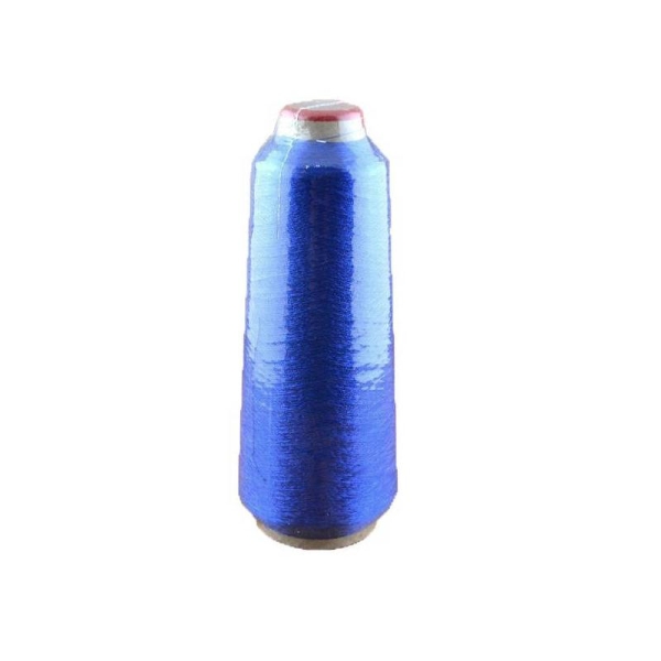 Gros Cone Fil Metallique Metal Bleu Electrique 3650 Mètres A Saisir - Photo n°1