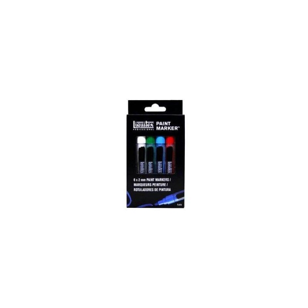 Pack 6 x 2 mm Paint Markers - Photo n°1