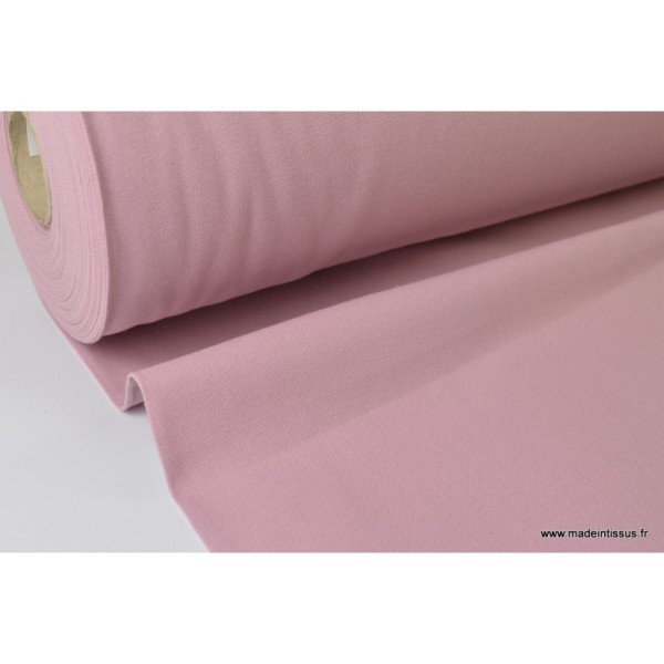 Tissu demi natté coton grande largeur VIEUX ROSE .x 1m - Photo n°1