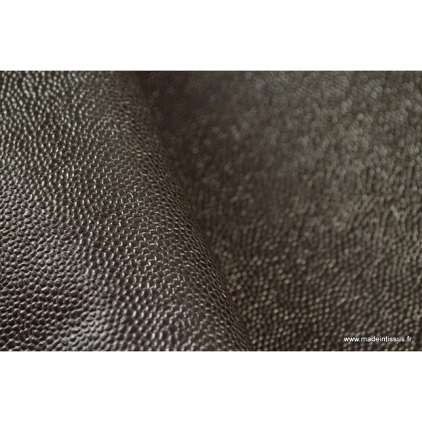Tissu Faux cuir BUBBLES Acier .x1m - Photo n°4