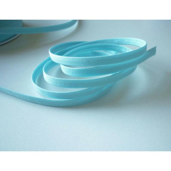 Cordon  Bleu Pastel  Spaghetti - Tissu Coton - 7 mm - Vente Au Mètre - Photo n°1
