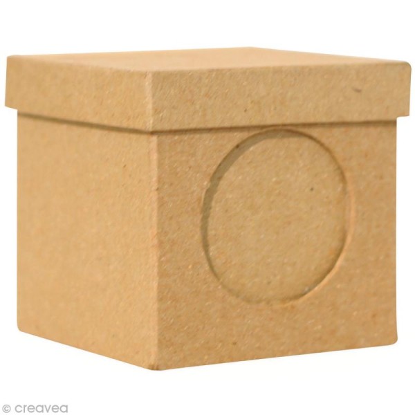 Boîte cube avec porte photo 7 cm - Photo n°1
