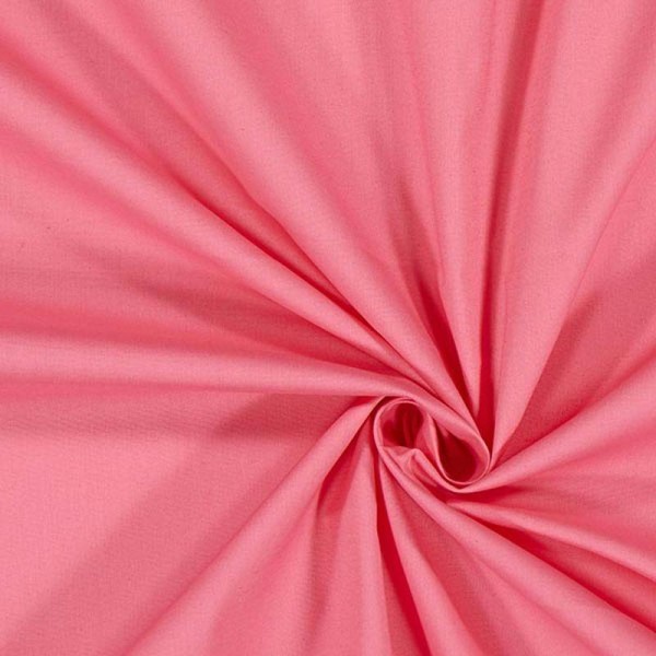 Tissu coton rose - Photo n°1