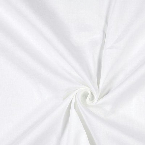 Tissu coton blanc - Photo n°1