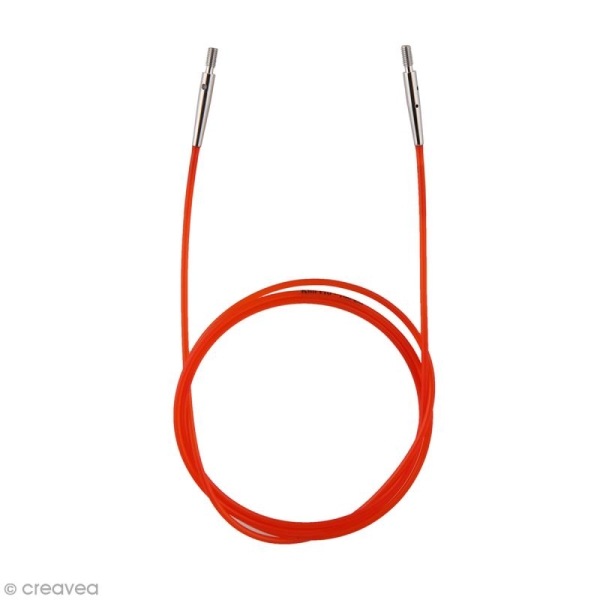 Câble pour aiguille interchangeable - Rouge - 76 cm - Photo n°1