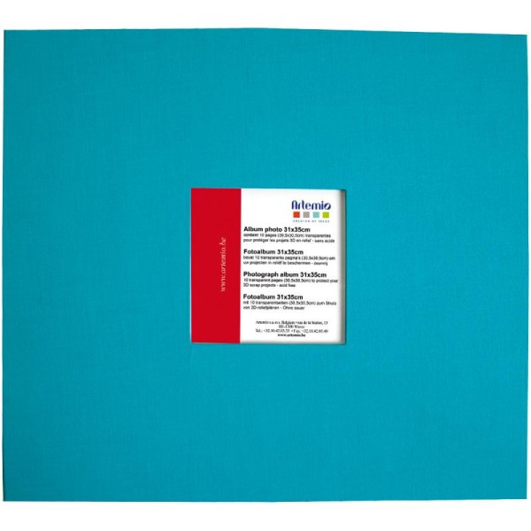 Album pour scrapbooking Turquoise 31 x 35 cm - Photo n°1