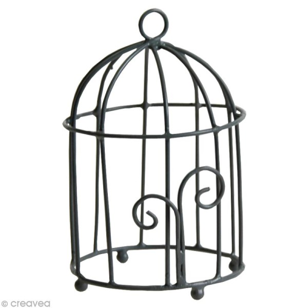 Cage à oiseau en métal 10 cm - Photo n°1