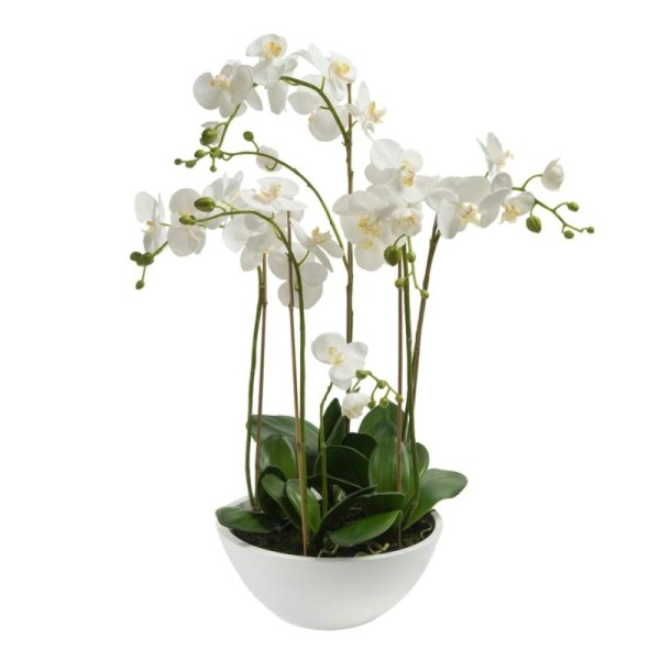 Emerald Phalaenopsis Artificiel Blanc 80 Cm 20.335c - Photo n°1