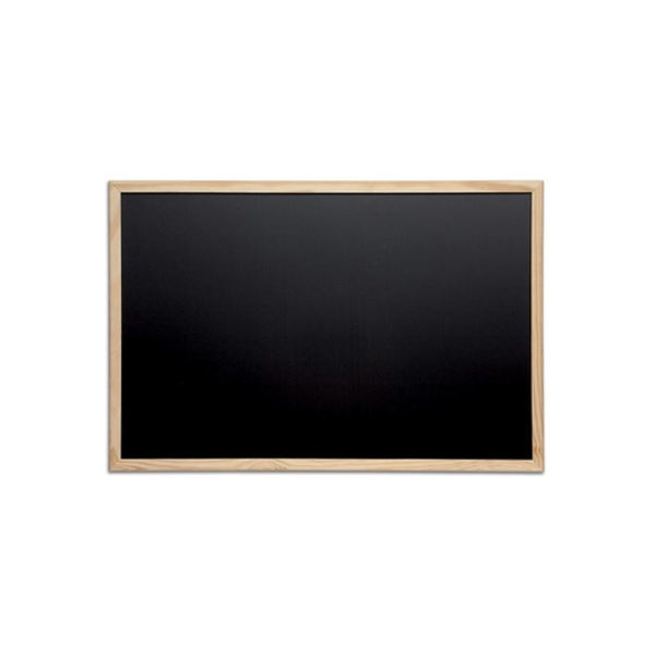 Tableau noir avec cadre en bois, (L)600 x (H)400 mm - Photo n°1