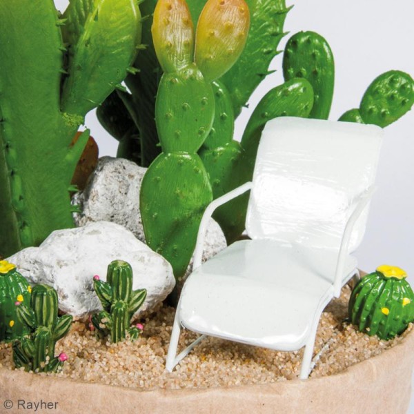 Mini plante artificielle - Cactus figue - Plastique - 5 à 10 cm - 3 pcs - Photo n°3