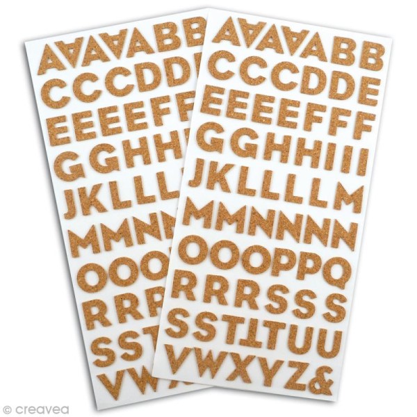 Alphabet en liège x 130 - Photo n°1